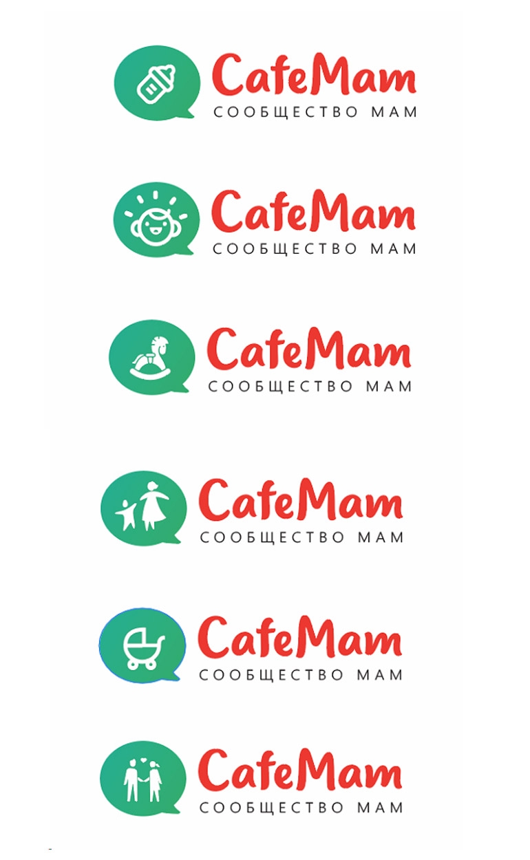 Логотип для социальной сети для общения мам