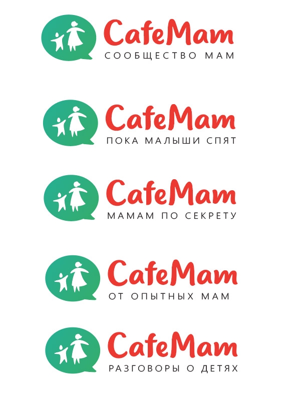 Логотип для социальной сети для общения мам