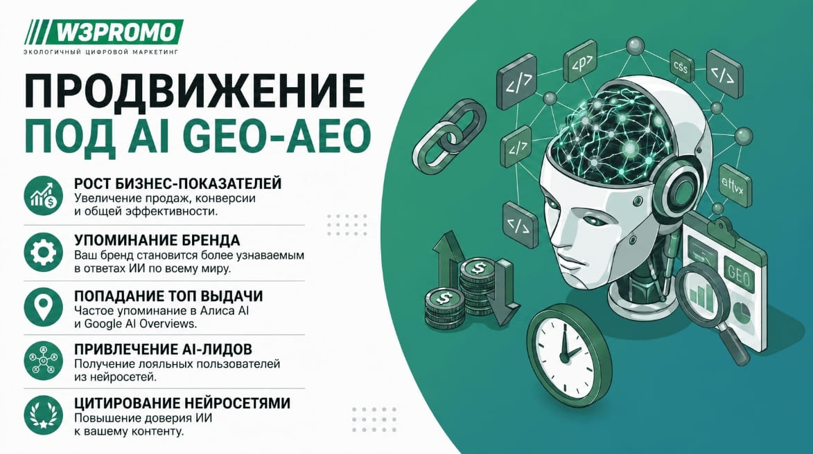 GEO продвижение в Москве и России от W3Promo